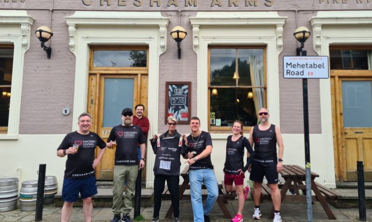 Chesham Arms and Hackney Giving runners