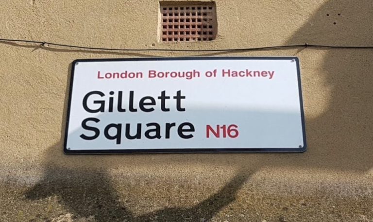 Gillett Square sign