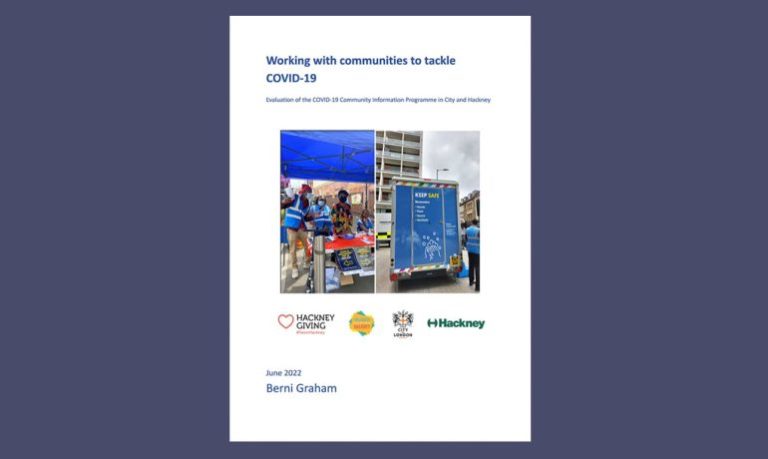 Front cover: Working with communities to tackle COVID-19 evaluation report